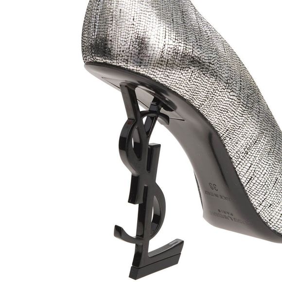 SAINT LAURENT
Opyum Metallic Pumps In Silver - Picture 2 of 8
